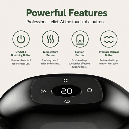 Qartory RecoverCup™ 3-in-1 Smart Cupping Massager